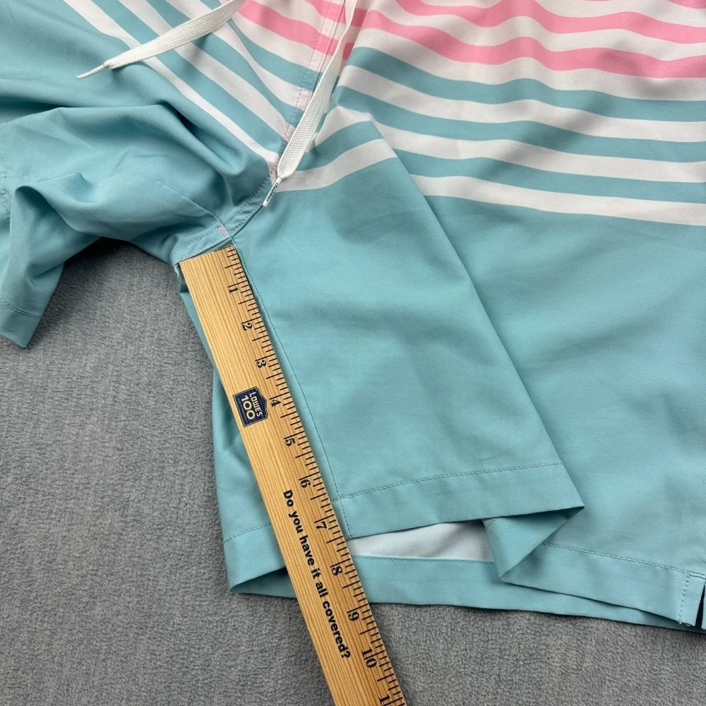 Chubbies‎ Shorts Men 2XL Blue Swim Trunks On The Horizons Drawstring Beach Surf